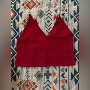 Bozzolo Vibrant Red Women's Crop Top Tank